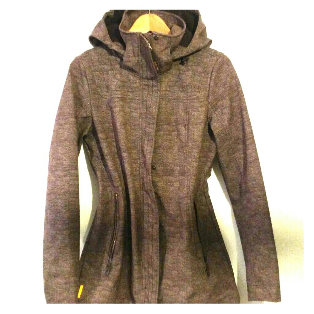 water repellent fleece lined parka trench coat